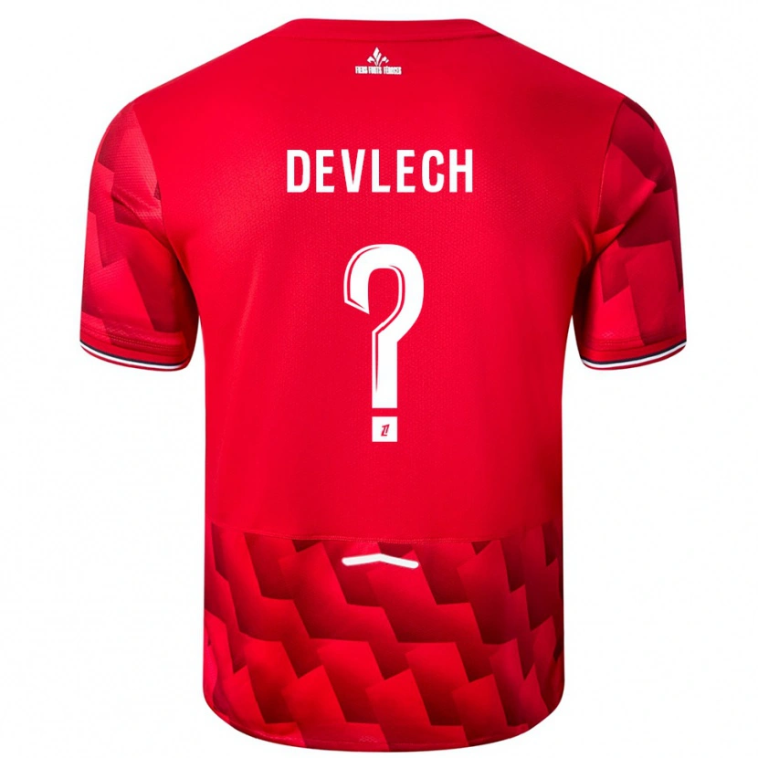 Danxen Heren Gwenaëlle Devleesschauwer #0 Rood Wit Thuisshirt Thuistenue 2025/26 T-Shirt