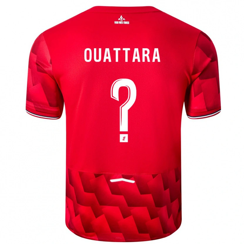 Danxen Heren Fadiga Ouattara #0 Rood Wit Thuisshirt Thuistenue 2025/26 T-Shirt