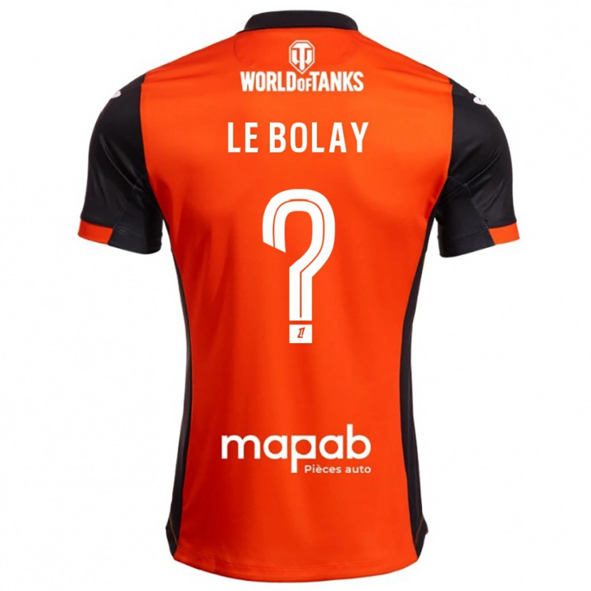 Danxen Heren Malo Le Bolay #0 Zwart Oranje Thuisshirt Thuistenue 2025/26 T-Shirt