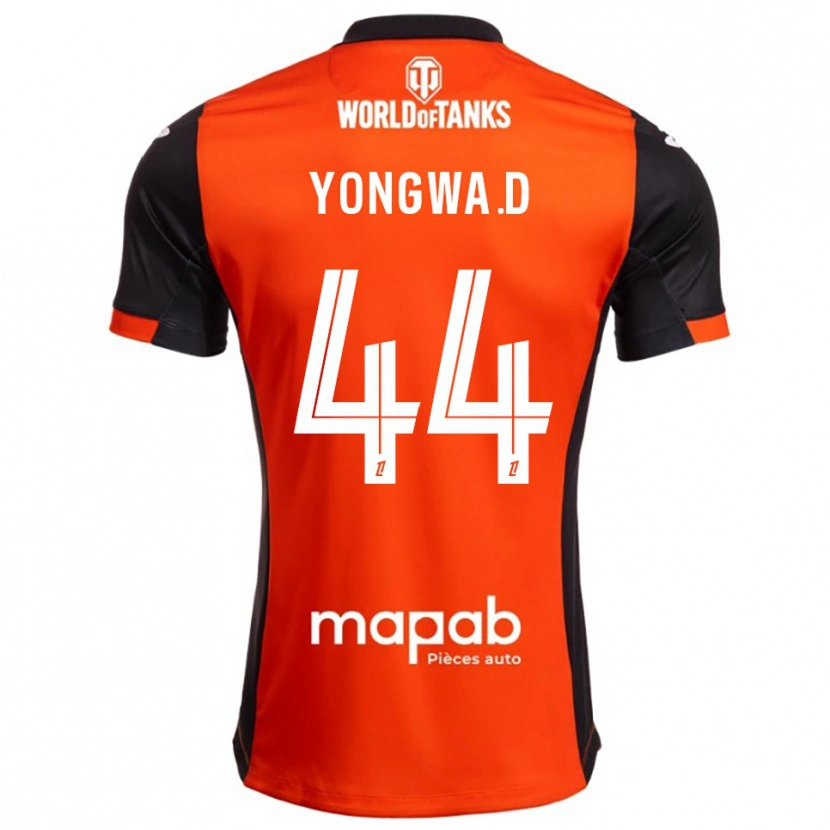 Danxen Heren Darlin Yongwa #44 Zwart Oranje Thuisshirt Thuistenue 2025/26 T-Shirt