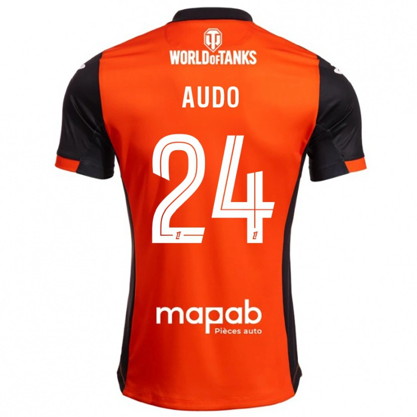 Danxen Heren Noémie Audo #24 Zwart Oranje Thuisshirt Thuistenue 2025/26 T-Shirt