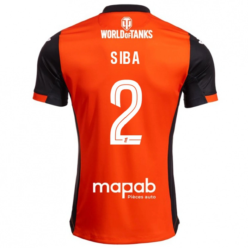 Danxen Heren Stevan Siba #2 Zwart Oranje Thuisshirt Thuistenue 2025/26 T-Shirt