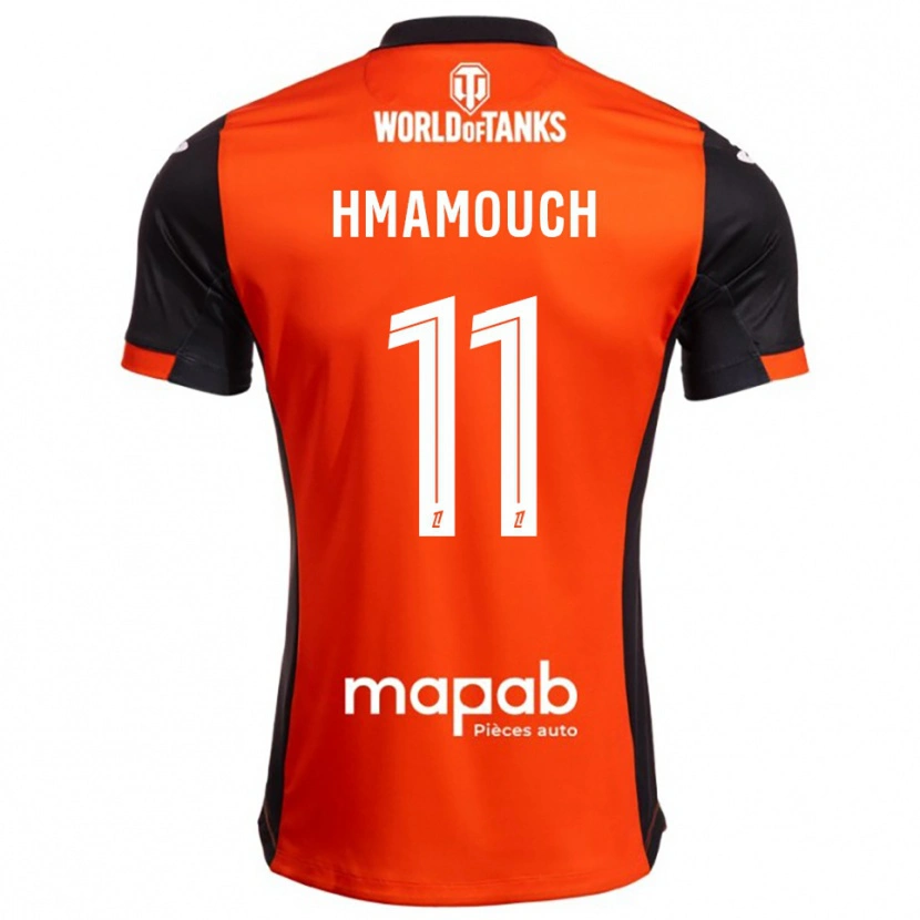 Danxen Heren Mohamed-Anouar Hmamouch #11 Zwart Oranje Thuisshirt Thuistenue 2025/26 T-Shirt