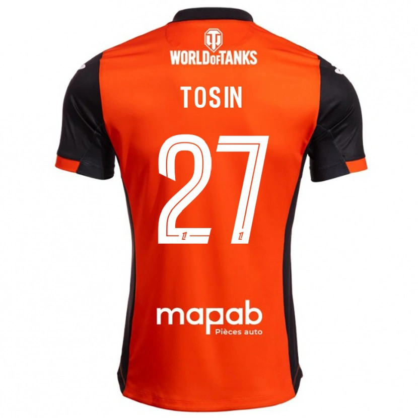 Danxen Heren Aiyegun Tosin #27 Zwart Oranje Thuisshirt Thuistenue 2025/26 T-Shirt