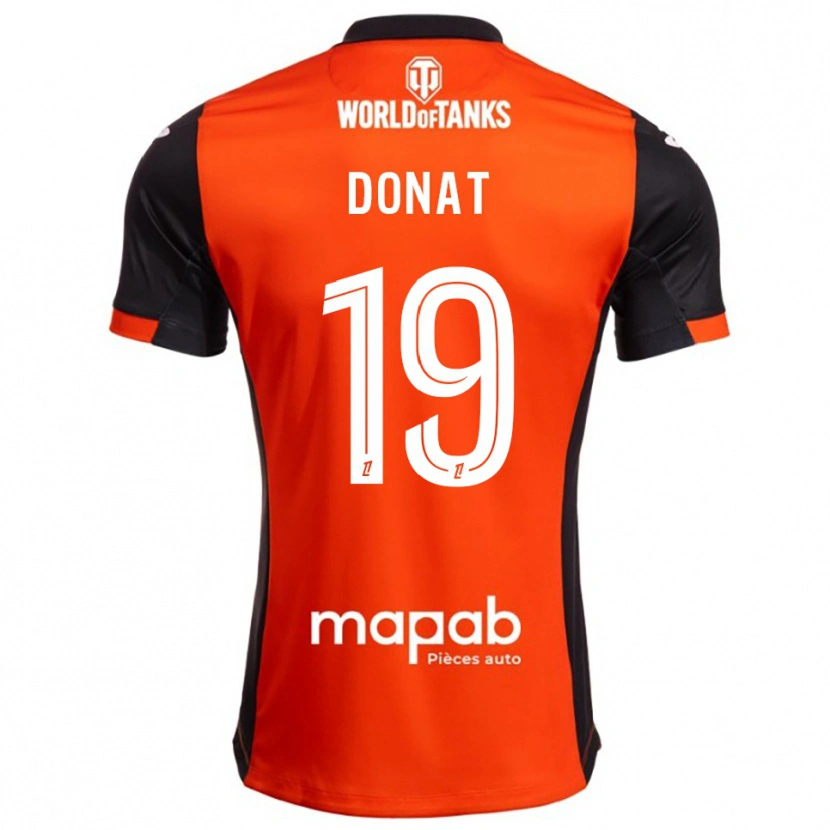 Danxen Heren Noa Donat #19 Zwart Oranje Thuisshirt Thuistenue 2025/26 T-Shirt