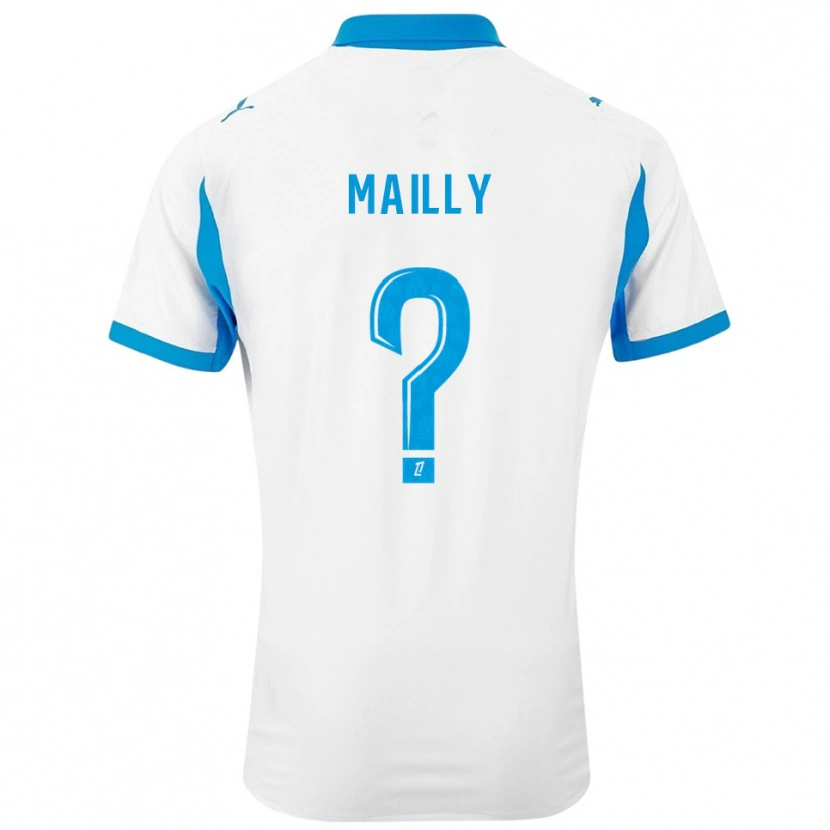 Danxen Heren Evan Mailly #0 Wit Hemelsblauw Thuisshirt Thuistenue 2025/26 T-Shirt