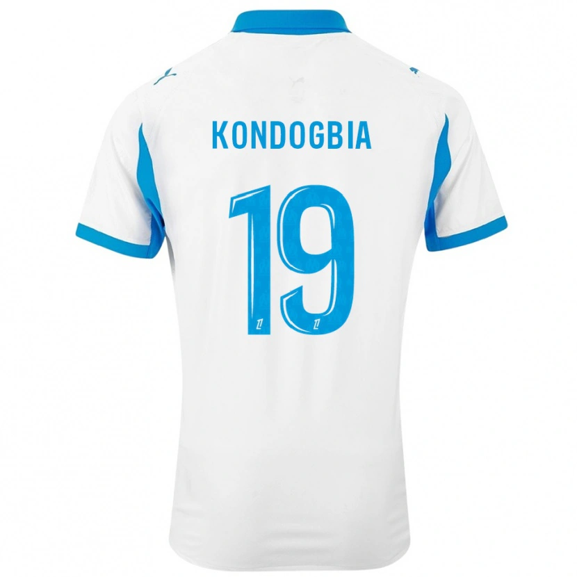 Danxen Heren Geoffrey Kondogbia #19 Wit Hemelsblauw Thuisshirt Thuistenue 2025/26 T-Shirt