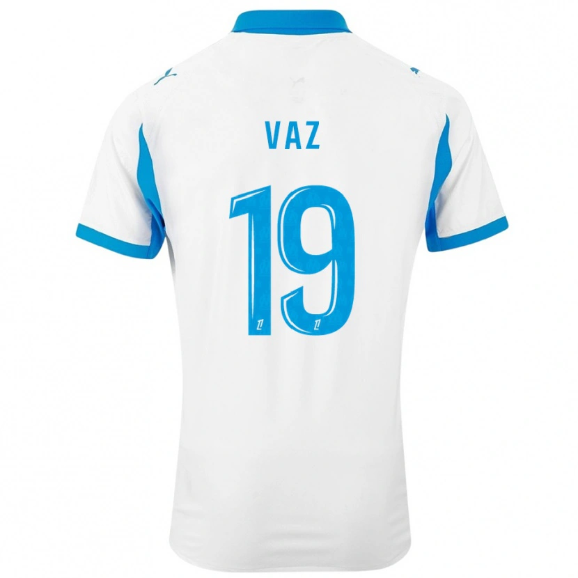Danxen Heren Robinio Vaz #19 Wit Hemelsblauw Thuisshirt Thuistenue 2025/26 T-Shirt