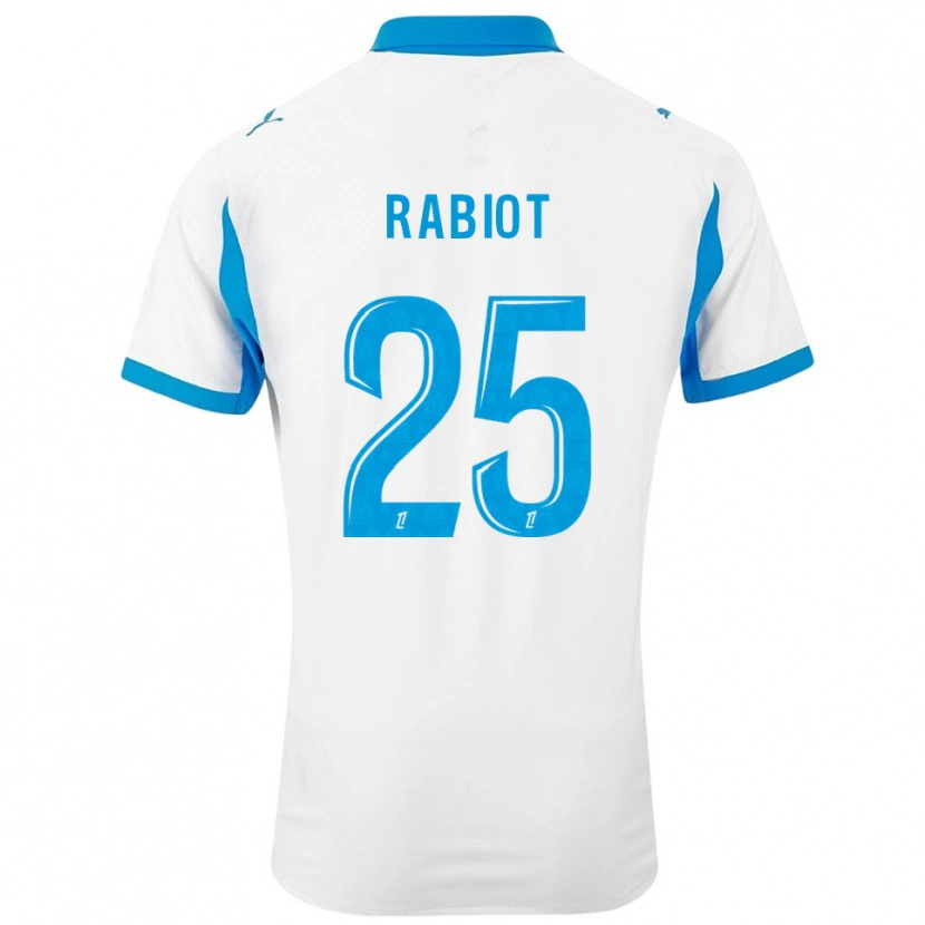 Danxen Heren Adrien Rabiot #25 Wit Hemelsblauw Thuisshirt Thuistenue 2025/26 T-Shirt