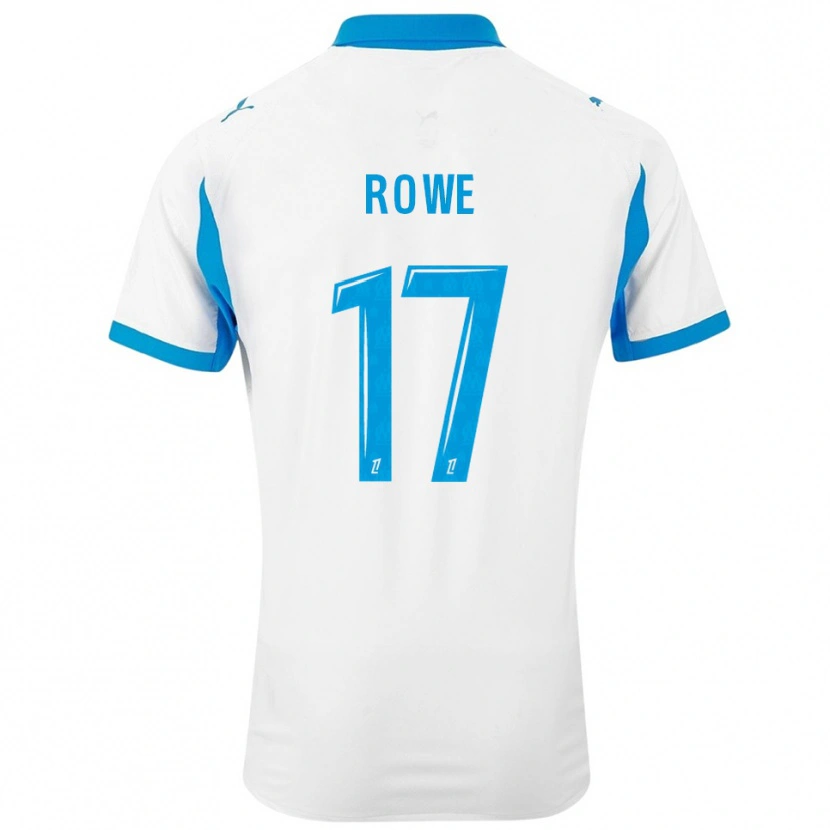Danxen Heren Jonathan Rowe #17 Wit Hemelsblauw Thuisshirt Thuistenue 2025/26 T-Shirt