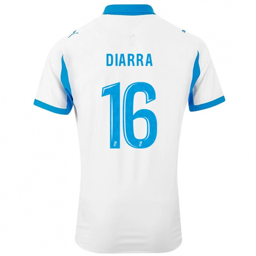 Danxen Heren Cheick Diarra #16 Wit Hemelsblauw Thuisshirt Thuistenue 2025/26 T-Shirt
