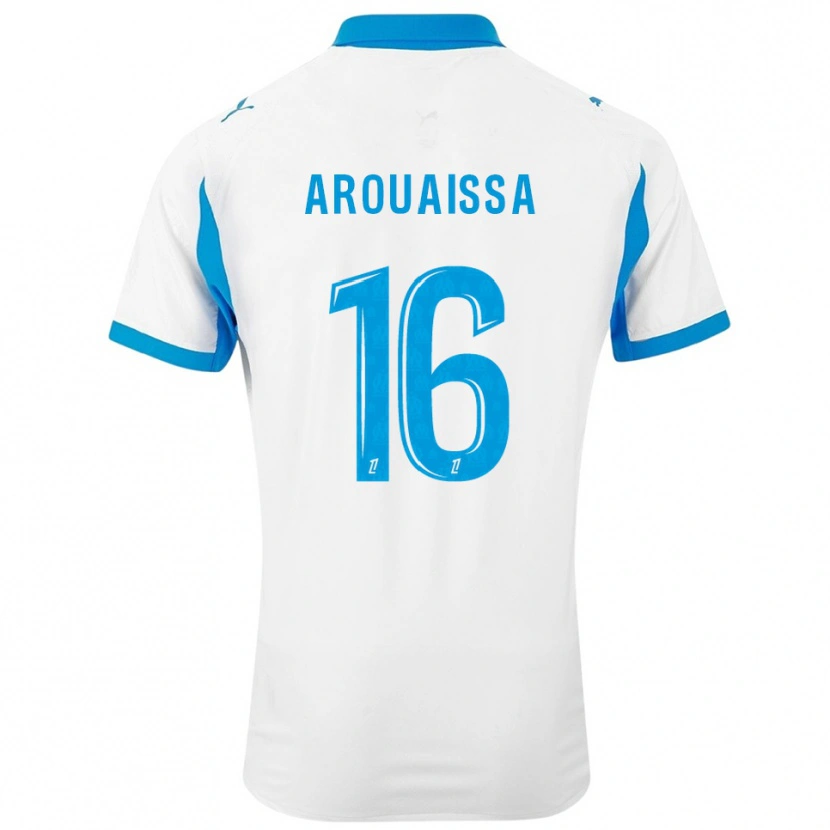 Danxen Heren Ines Arouaissa #16 Wit Hemelsblauw Thuisshirt Thuistenue 2025/26 T-Shirt