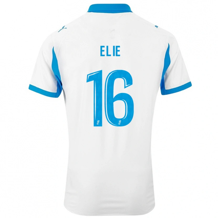 Danxen Heren Anaïs Elie #16 Wit Hemelsblauw Thuisshirt Thuistenue 2025/26 T-Shirt