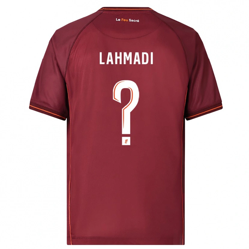 Danxen Heren Mehdi Lahmadi #0 Bordeaux Wit Thuisshirt Thuistenue 2025/26 T-Shirt