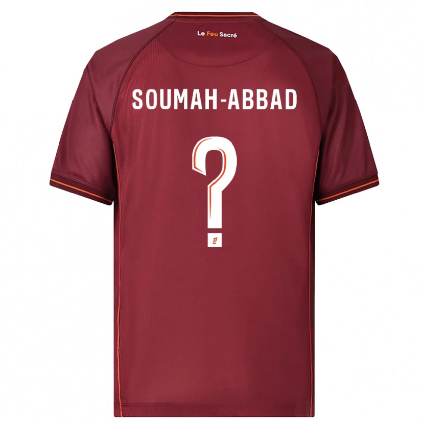 Danxen Heren Édouard Soumah-Abbad #0 Bordeaux Wit Thuisshirt Thuistenue 2025/26 T-Shirt