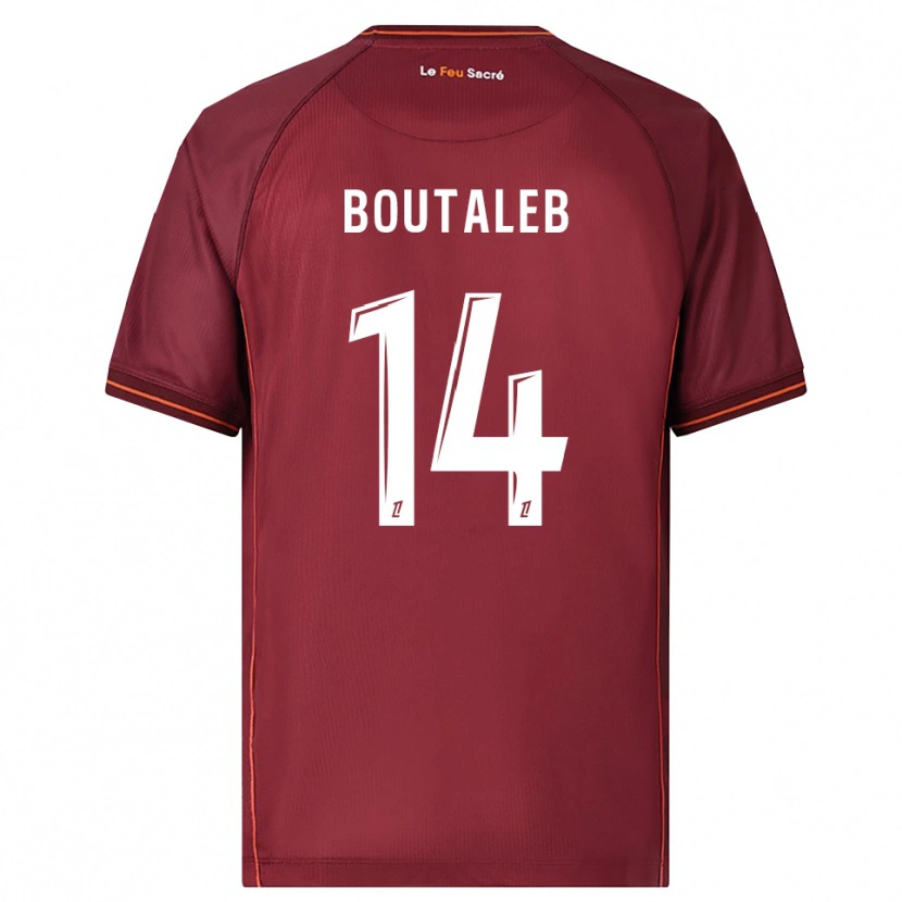 Danxen Heren Inès Boutaleb #14 Bordeaux Wit Thuisshirt Thuistenue 2025/26 T-Shirt