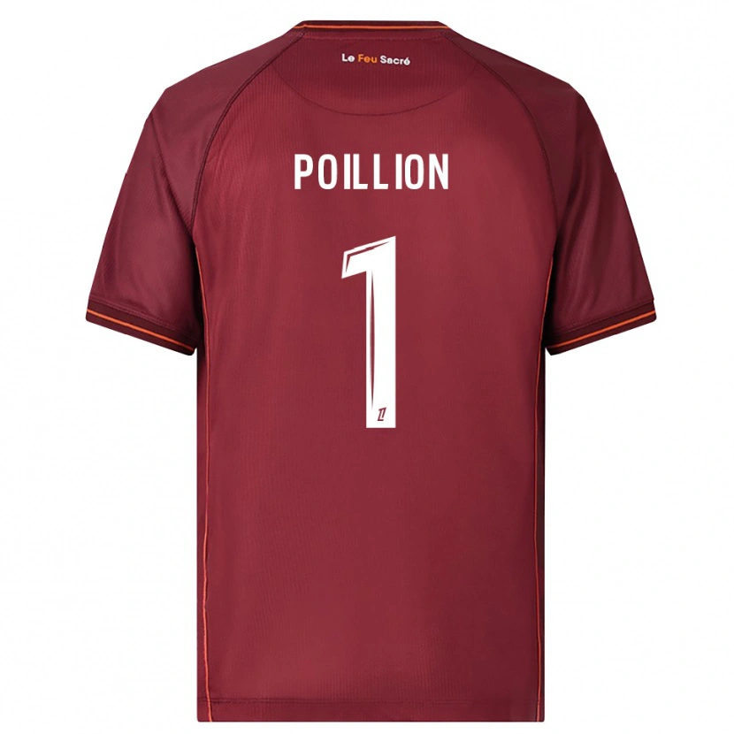 Danxen Heren Noé Poillion #1 Bordeaux Wit Thuisshirt Thuistenue 2025/26 T-Shirt