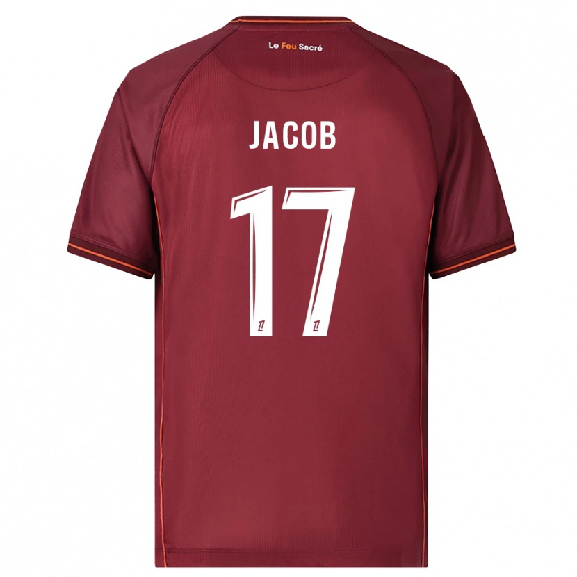 Danxen Heren Lisa Jacob #17 Bordeaux Wit Thuisshirt Thuistenue 2025/26 T-Shirt
