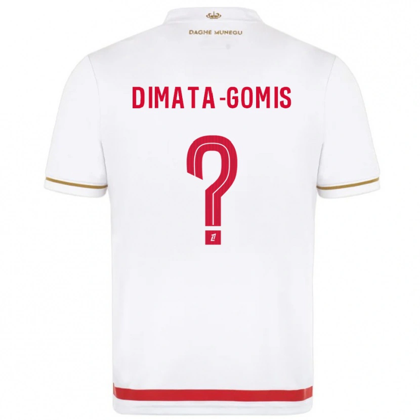 Danxen Heren Kamron Dimata-Gomis #0 Rood Wit Thuisshirt Thuistenue 2025/26 T-Shirt
