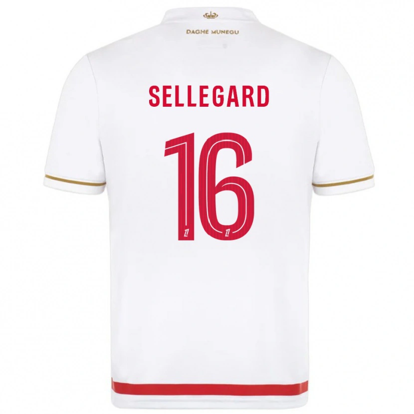 Danxen Heren Alexander Sellegard #16 Rood Wit Thuisshirt Thuistenue 2025/26 T-Shirt