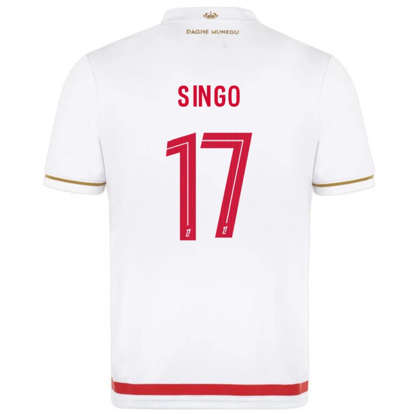 Danxen Heren Wilfried Singo #17 Rood Wit Thuisshirt Thuistenue 2025/26 T-Shirt