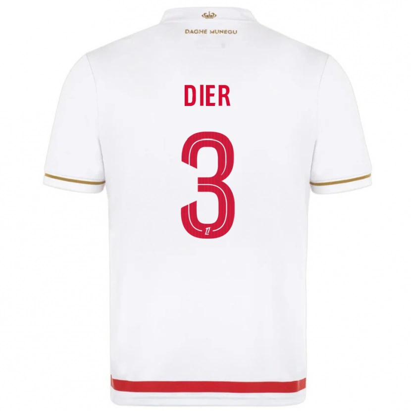 Danxen Heren Eric Dier #3 Rood Wit Thuisshirt Thuistenue 2025/26 T-Shirt