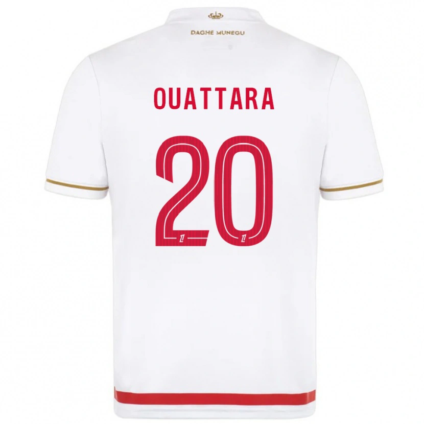 Danxen Heren Kassoum Ouattara #20 Rood Wit Thuisshirt Thuistenue 2025/26 T-Shirt
