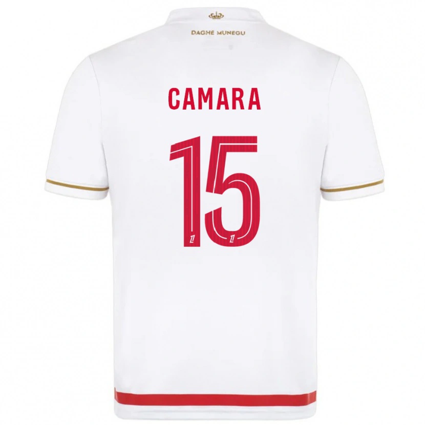 Danxen Heren Lamine Camara #15 Rood Wit Thuisshirt Thuistenue 2025/26 T-Shirt