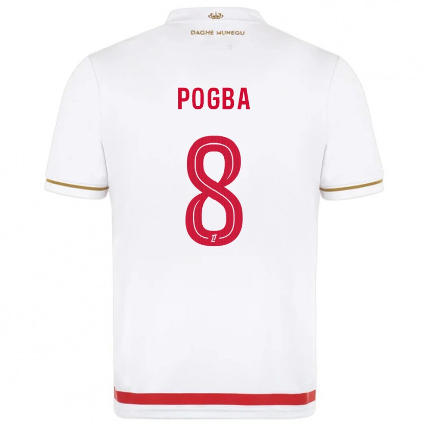Danxen Heren Paul Pogba #8 Rood Wit Thuisshirt Thuistenue 2025/26 T-Shirt
