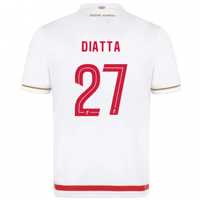 Danxen Heren Krépin Diatta #27 Rood Wit Thuisshirt Thuistenue 2025/26 T-Shirt