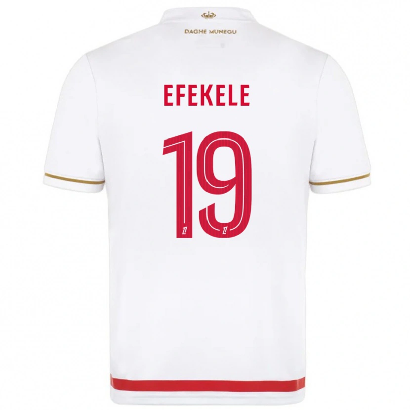 Danxen Heren Malamine Efekele #19 Rood Wit Thuisshirt Thuistenue 2025/26 T-Shirt