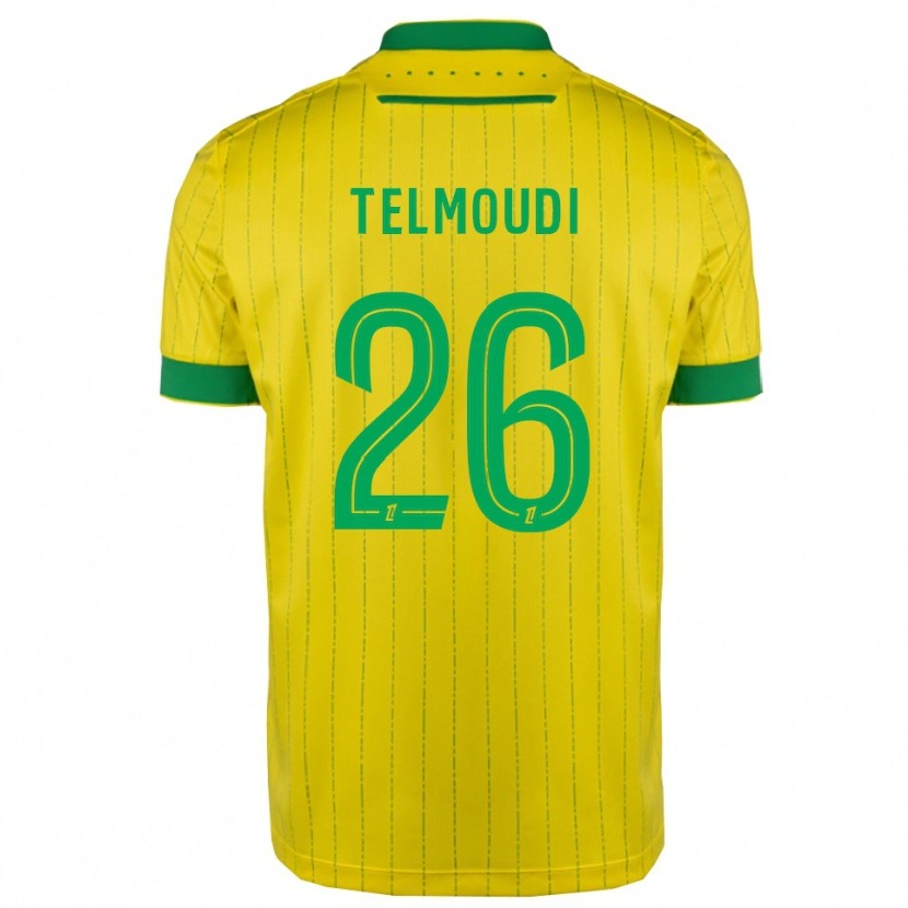 Danxen Heren Naïm Telmoudi #26 Geel Groen Thuisshirt Thuistenue 2025/26 T-Shirt