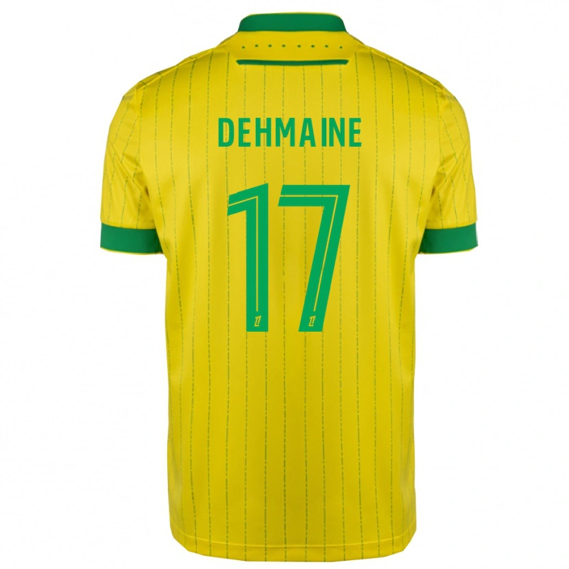 Danxen Heren Dehmaine Tabibou #17 Geel Groen Thuisshirt Thuistenue 2025/26 T-Shirt