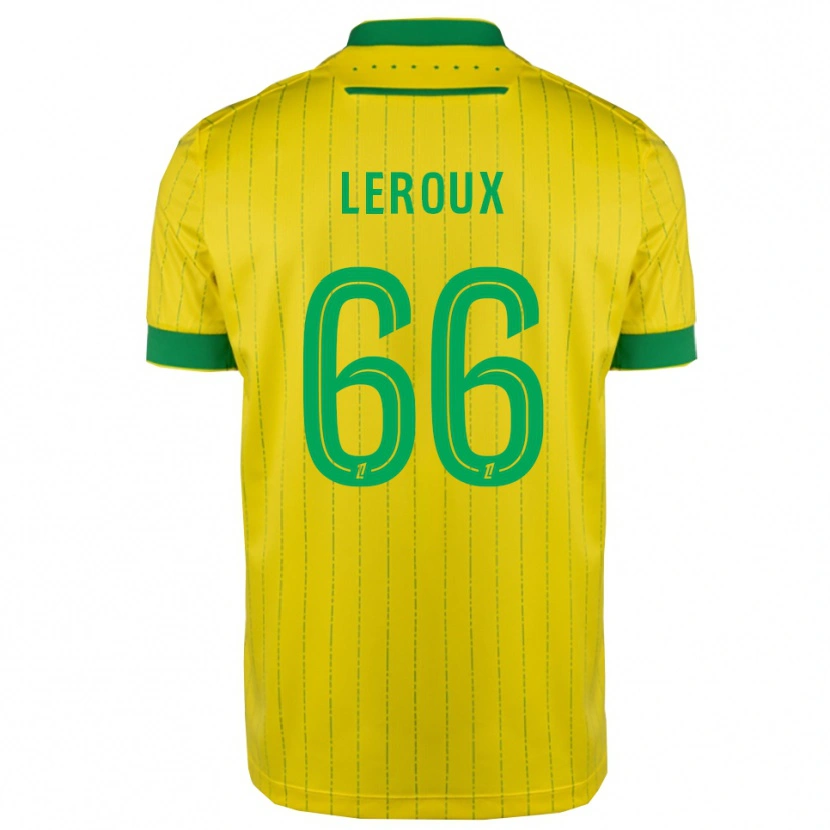 Danxen Heren Louis Leroux #66 Geel Groen Thuisshirt Thuistenue 2025/26 T-Shirt