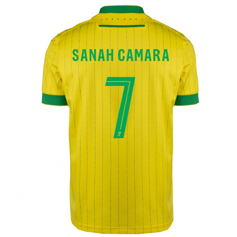 Danxen Heren Sanah Camara #7 Geel Groen Thuisshirt Thuistenue 2025/26 T-Shirt