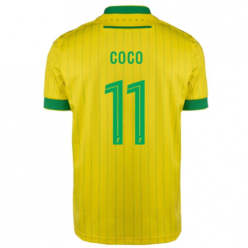 Danxen Heren Marcus Coco #11 Geel Groen Thuisshirt Thuistenue 2025/26 T-Shirt
