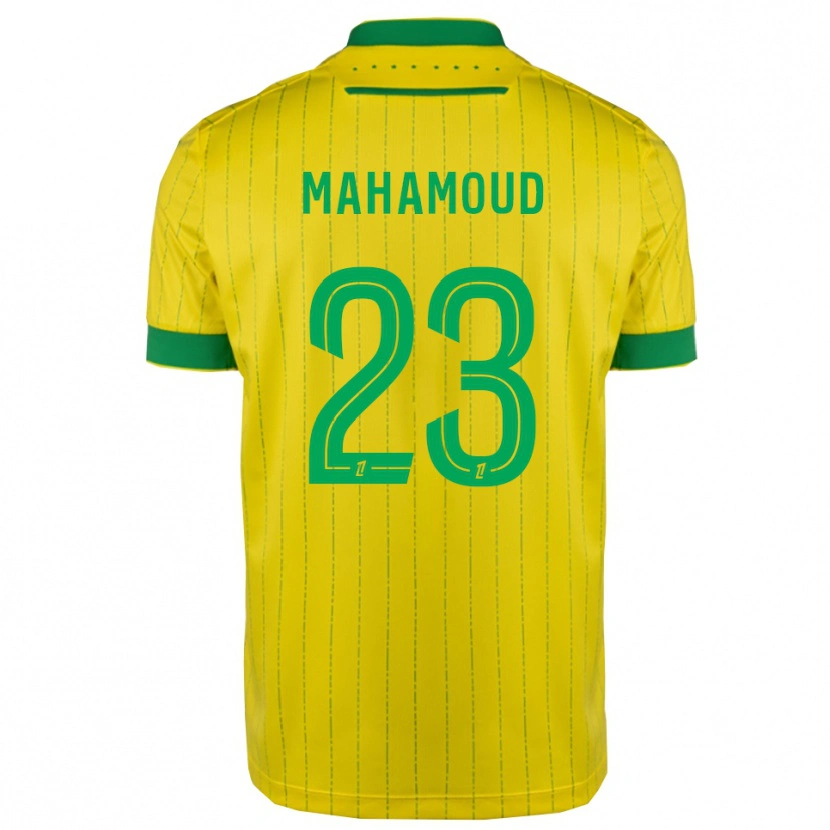Danxen Heren Adel Mahamoud #23 Geel Groen Thuisshirt Thuistenue 2025/26 T-Shirt