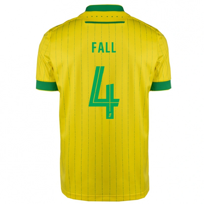 Danxen Heren Babacar Fall #4 Geel Groen Thuisshirt Thuistenue 2025/26 T-Shirt