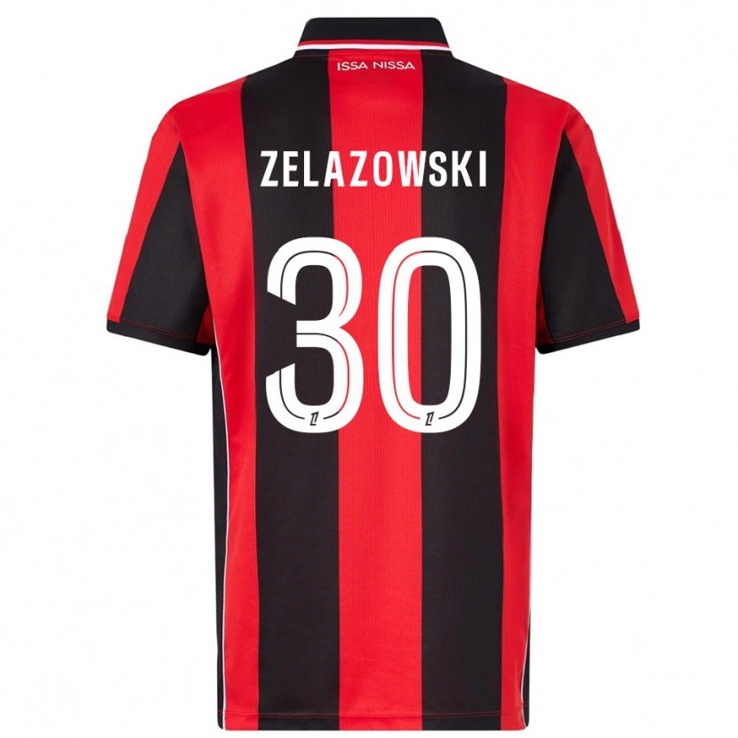 Danxen Heren Bartosz Zelazowski #30 Rood Zwart Thuisshirt Thuistenue 2025/26 T-Shirt