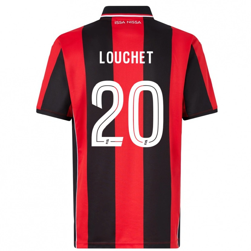 Danxen Heren Tom Louchet #20 Rood Zwart Thuisshirt Thuistenue 2025/26 T-Shirt