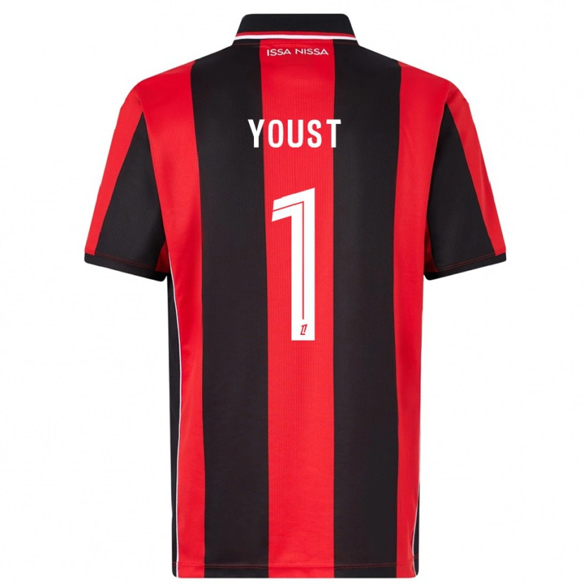 Danxen Heren Matys Youst #1 Rood Zwart Thuisshirt Thuistenue 2025/26 T-Shirt