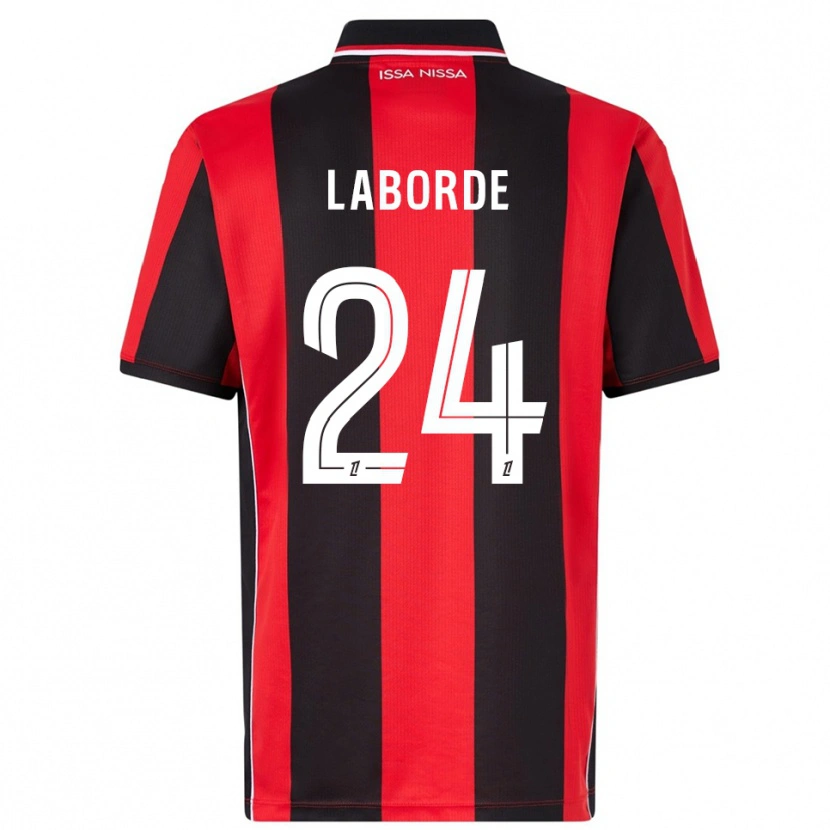 Danxen Heren Gaëtan Laborde #24 Rood Zwart Thuisshirt Thuistenue 2025/26 T-Shirt