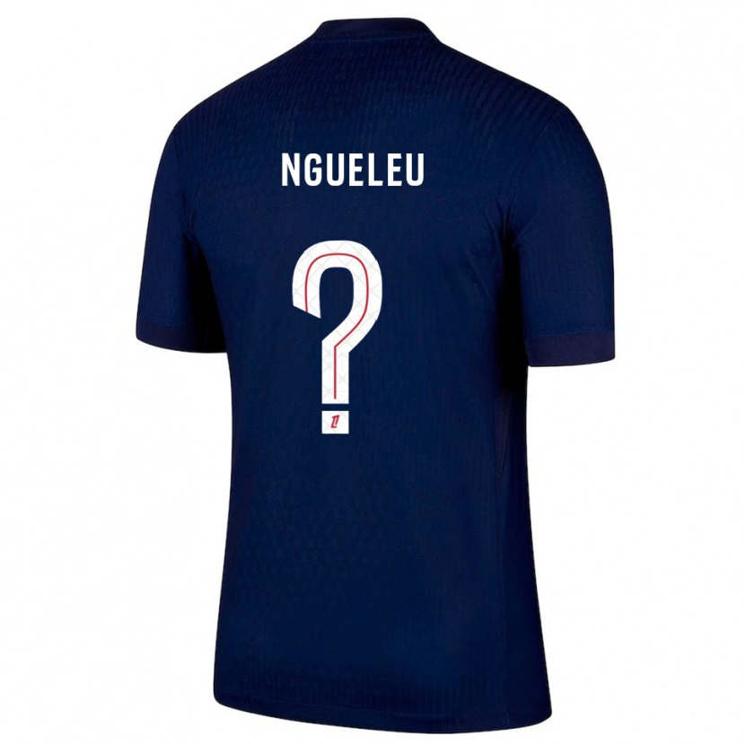 Danxen Heren Soufiya Ngueleu #0 Marineblauw Rood Thuisshirt Thuistenue 2025/26 T-Shirt
