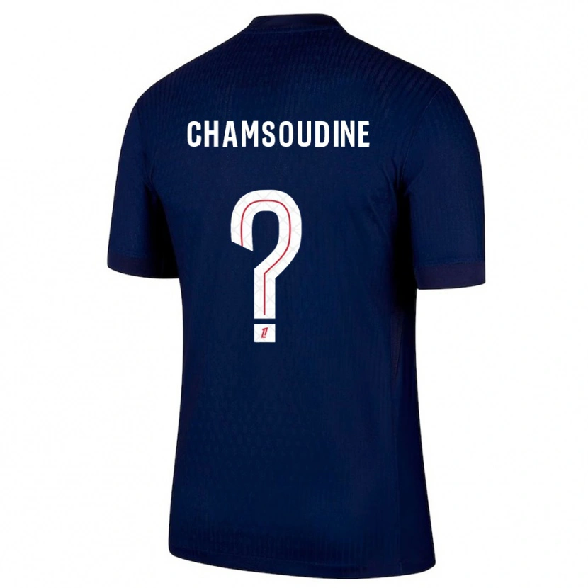 Danxen Heren Hanna'a Chamsoudine #0 Marineblauw Rood Thuisshirt Thuistenue 2025/26 T-Shirt