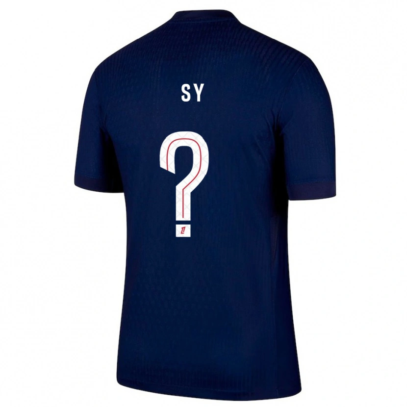 Danxen Heren Bocar Sy #0 Marineblauw Rood Thuisshirt Thuistenue 2025/26 T-Shirt