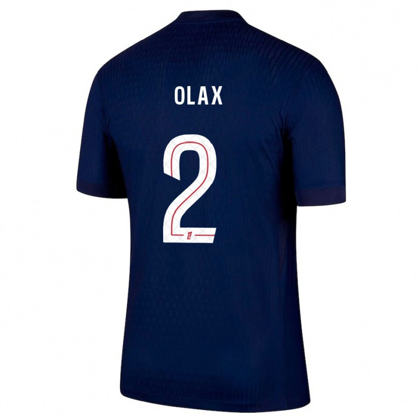 Danxen Heren Djamy Olax #2 Marineblauw Rood Thuisshirt Thuistenue 2025/26 T-Shirt