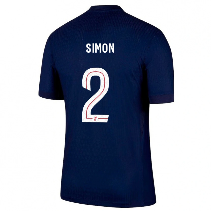 Danxen Heren Benedicte Simon #2 Marineblauw Rood Thuisshirt Thuistenue 2025/26 T-Shirt