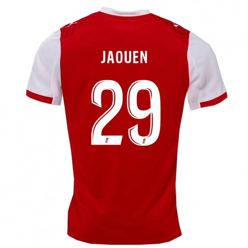Danxen Heren Ewen Jaouen #29 Rood Wit Thuisshirt Thuistenue 2025/26 T-Shirt