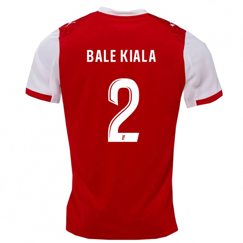 Danxen Heren Aser Bale Kiala #2 Rood Wit Thuisshirt Thuistenue 2025/26 T-Shirt