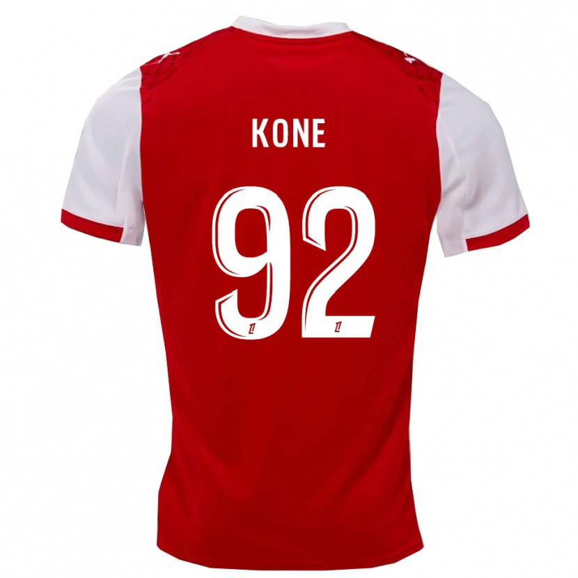 Danxen Heren Abdoul Koné #92 Rood Wit Thuisshirt Thuistenue 2025/26 T-Shirt
